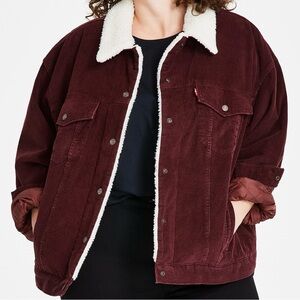 Levi’s Plus Size '90s Sherpa-Trim Long-Sleeve Truck